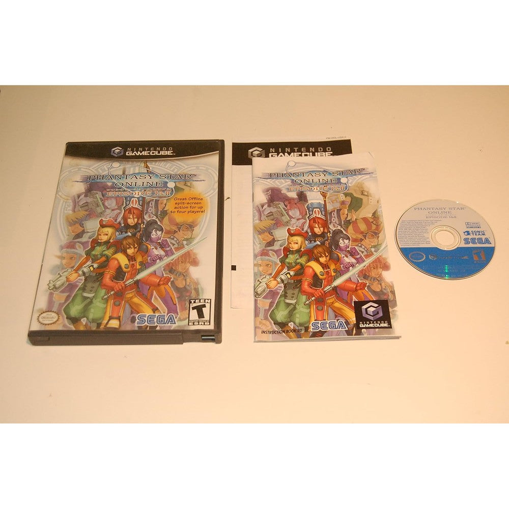 Amazon Renewed Phantasy Star Online GameCube front view showing official box art.