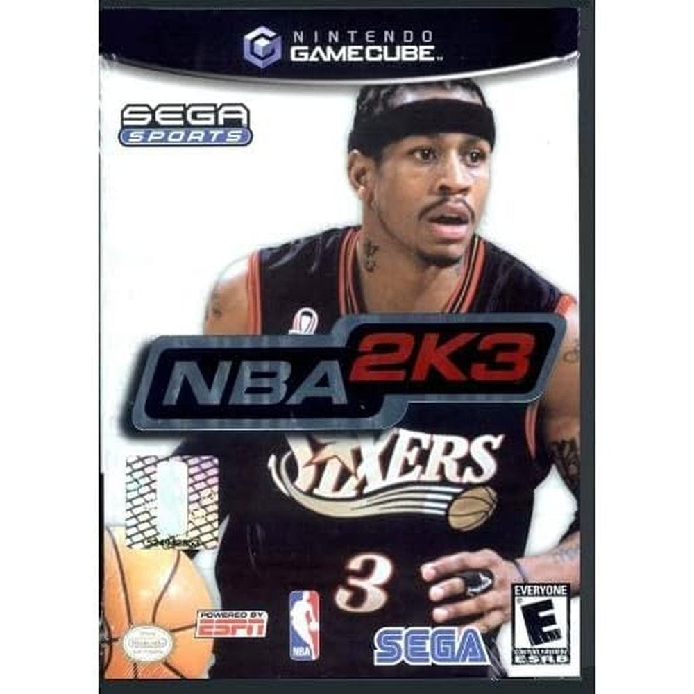 Nintendo Sega Sports NBA 2K3 GameCube front cover featuring Allen Iverson