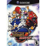 Nintendo Sonic Adventure 2 Battle GameCube video game front cover featuring Sonic and Shadow