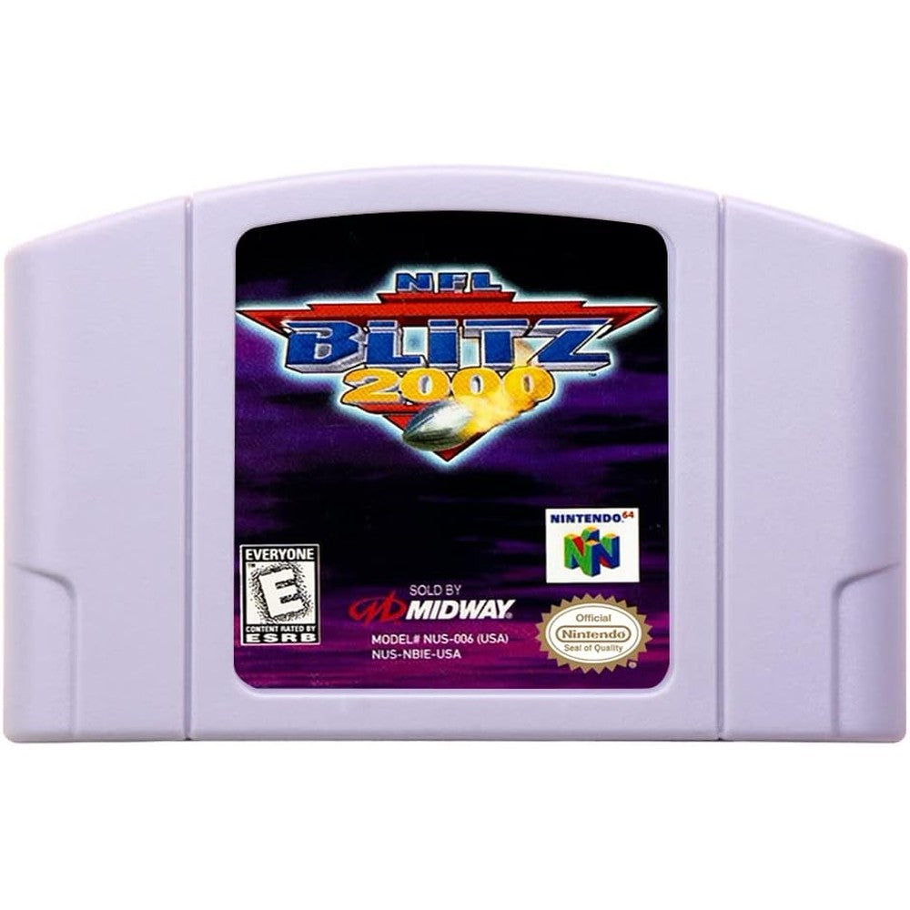 INSTR Nintendo 64 NFL Blitz 2000 reconstructed cartridge front view