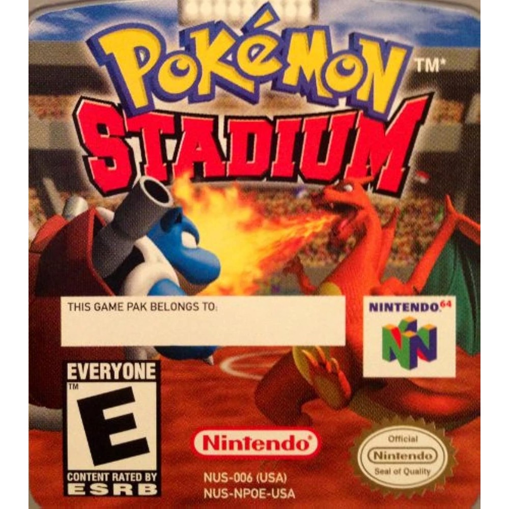 JandMsalesforce Pokemon Stadium Bundle front view showing vintage retro Nintendo sixty four gaming set