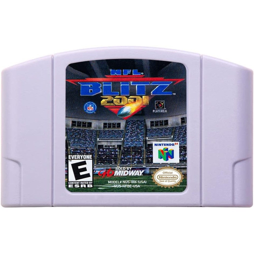 Vareesha NFL Blitz 2001 Nintendo 64 cartridge front view classic retro football game