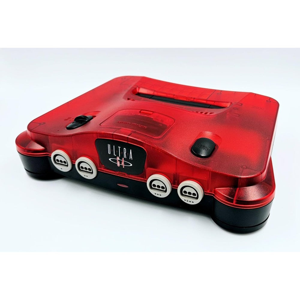 Trogg Tech N64 Console Shell New Funtastic Series Black Cherry front view look