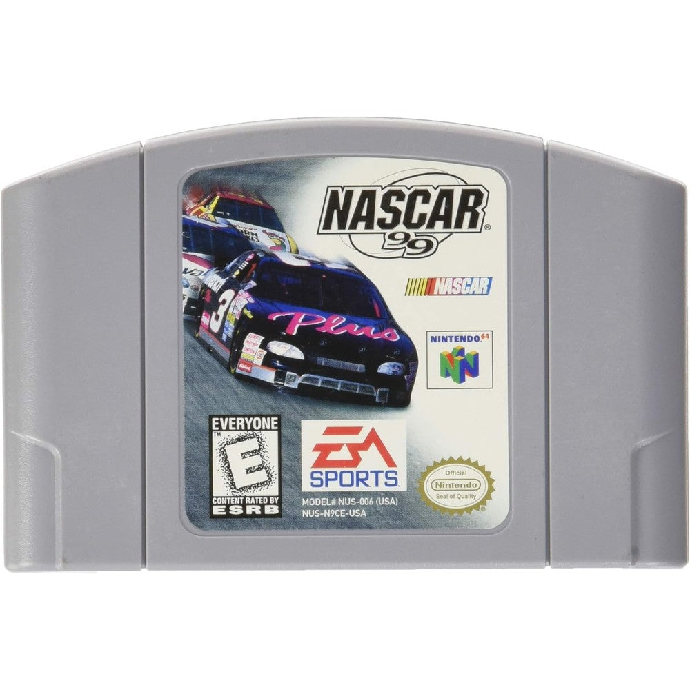 EA Sports NASCAR 99 Nintendo 64 cartridge front view