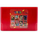 Retrotech Super 64 Plus multi game cartridge front view for Nintendo N64 console
