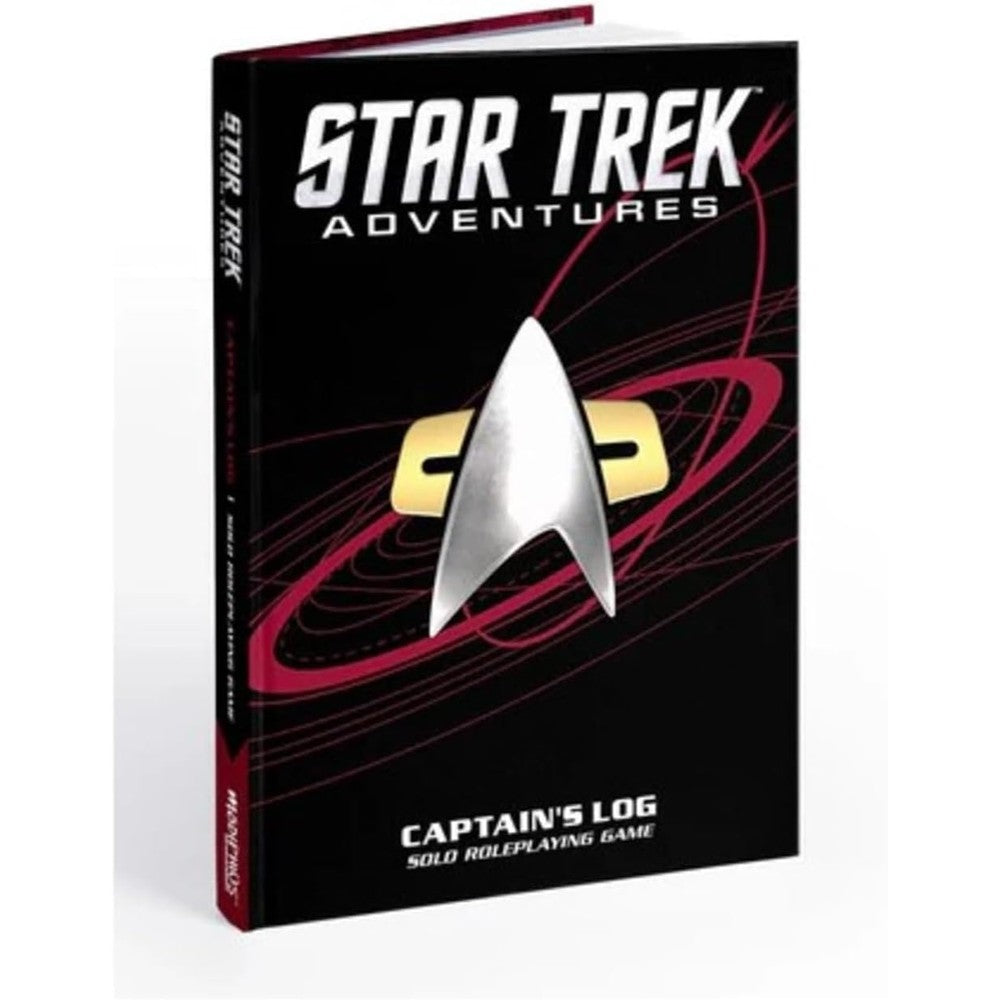 Modiphius Star Trek Adventures Captains Log Solo RPG DS9 Delta Edition hardcover front cover view tabletop gaming book