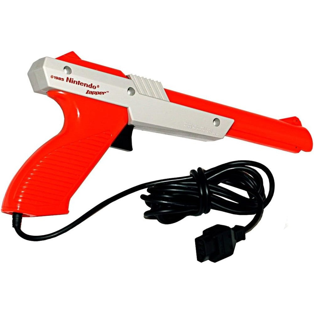 Nintendo NES Zapper Light Gun vintage orange model front view