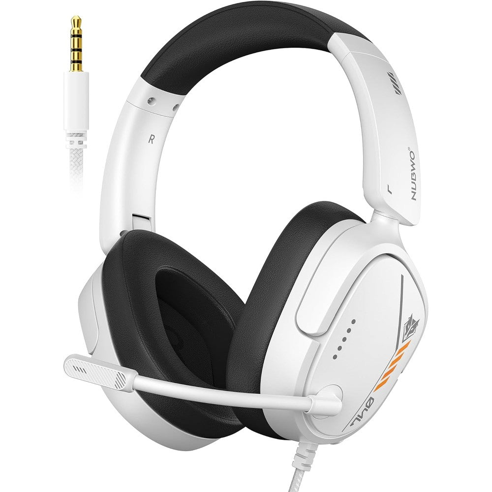 Nubwo HG04L gaming headset front view showing earmuffs