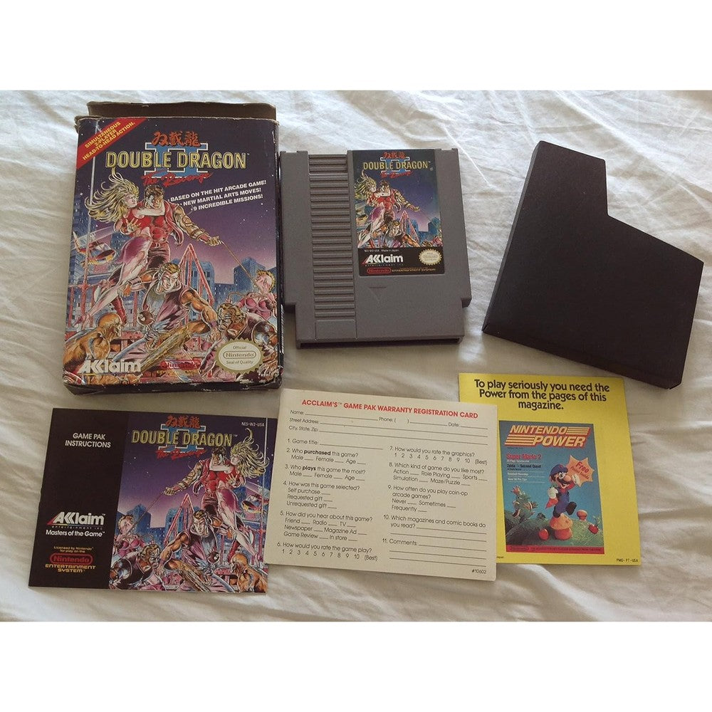 My Store Double Dragon II The Revenge front view retro game cartridge