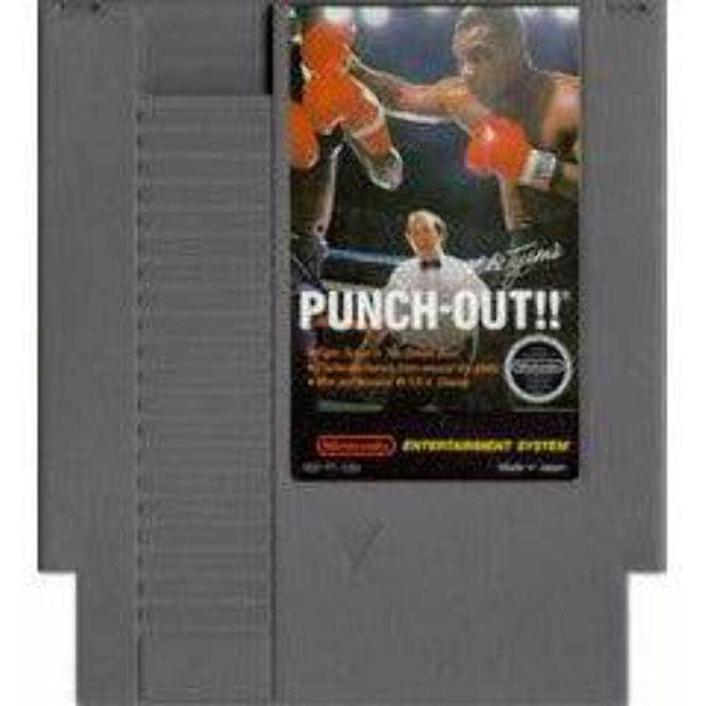 Amazon Renewed Mike Tyson Punch-Out Nintendo NES game front view retro boxing console game