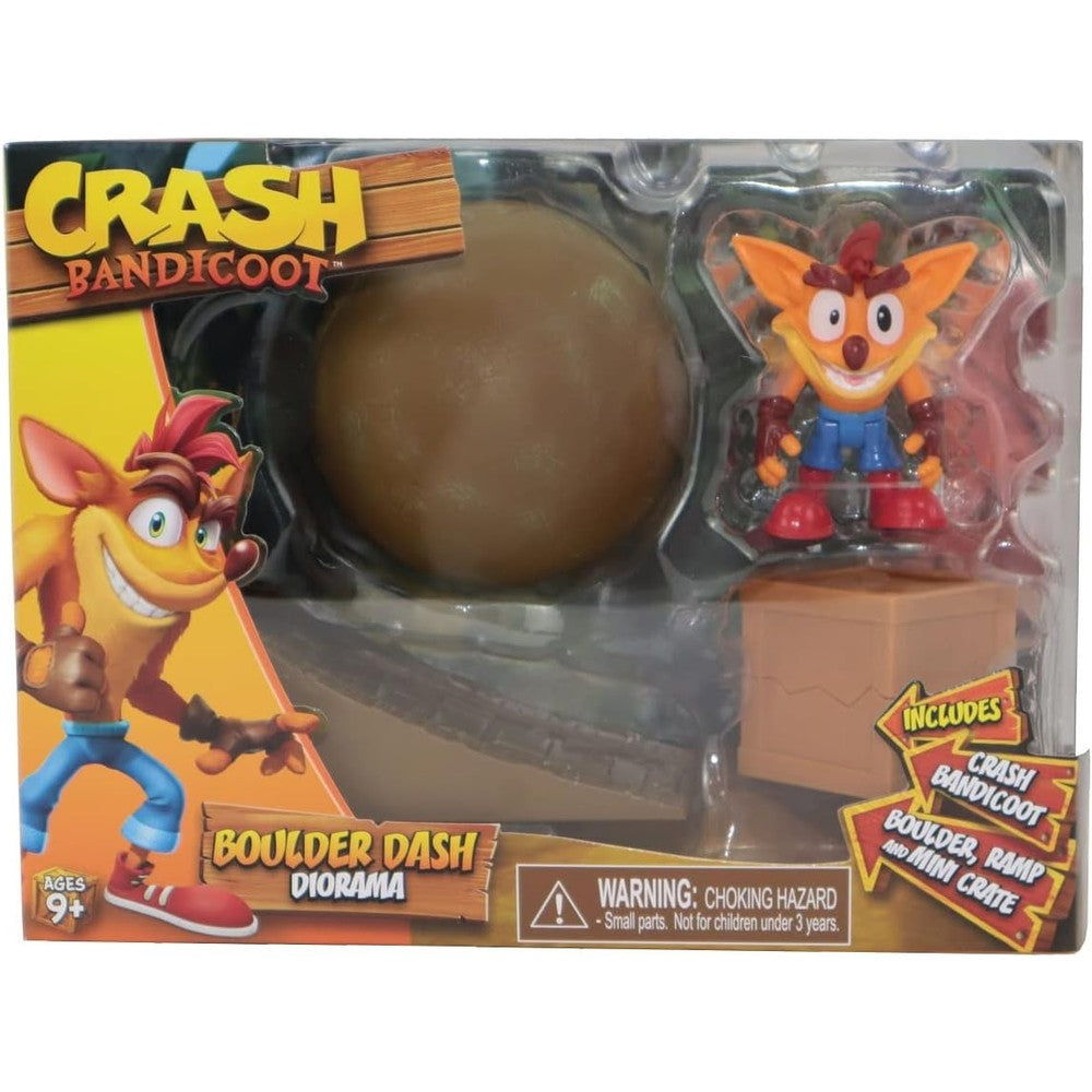 Crash Bandicoot 2.5 Inch Boulder Dash Diorama front view