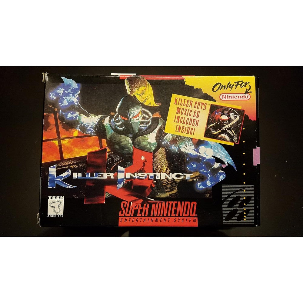 TCGPaper Killer Instinct SNES front box art showing iconic game characters.