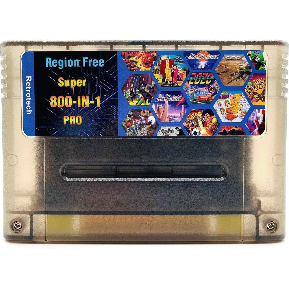 Retrotech Super 800 In 1 SNES cartridge front view
