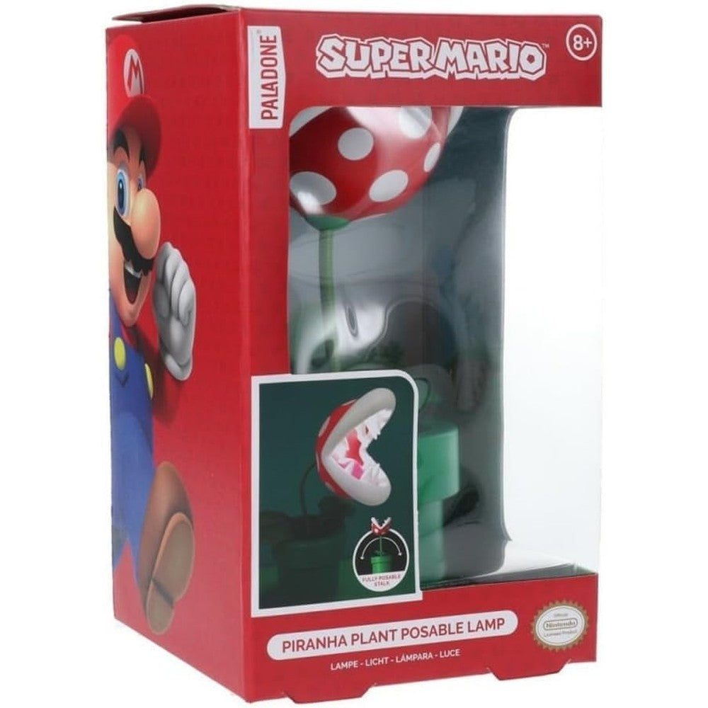 Paladone Super Mario Bros Piranha Plant lamp front view