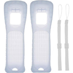 Lactivx Wii remote silicone case white front view showing button cutouts