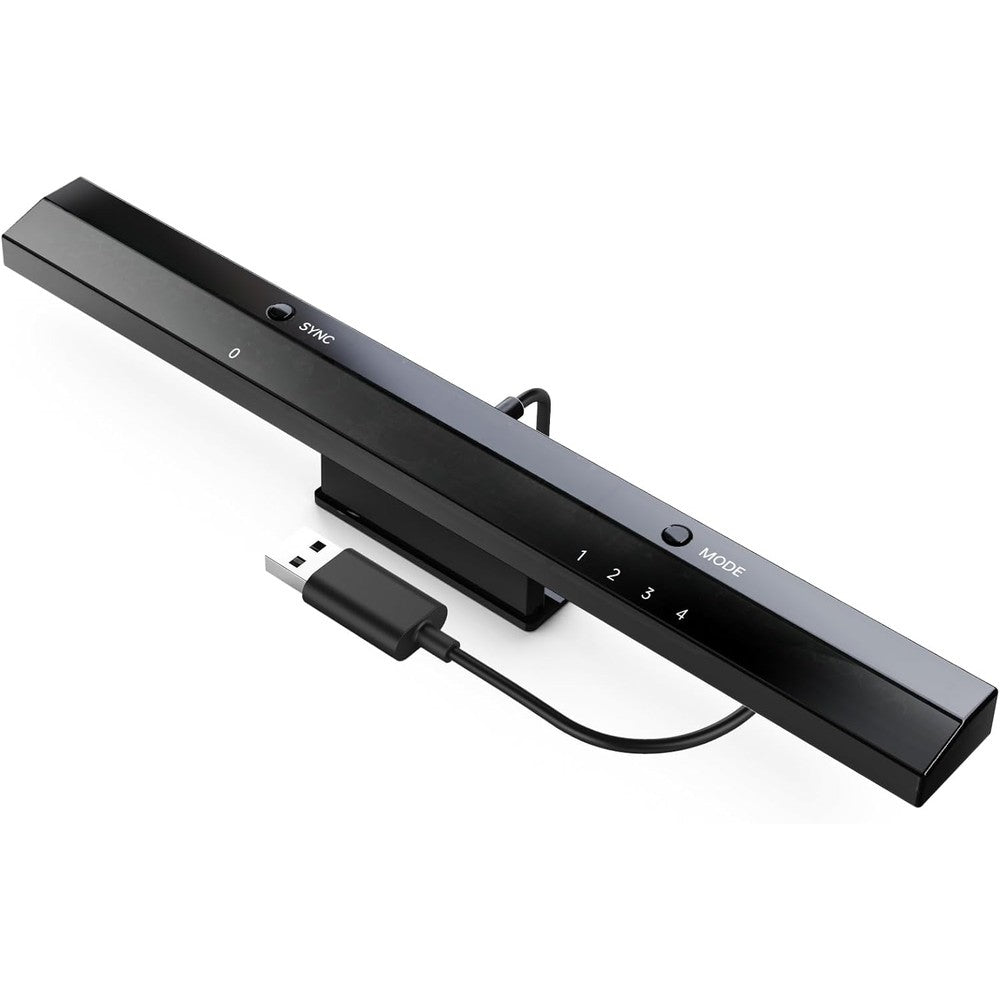 Mayflash W010 Wireless Sensor Dolphinbar front view on a desk