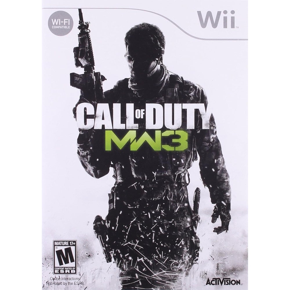 Activision Call of Duty Modern Warfare 3 Nintendo Wii game retail box front cover art