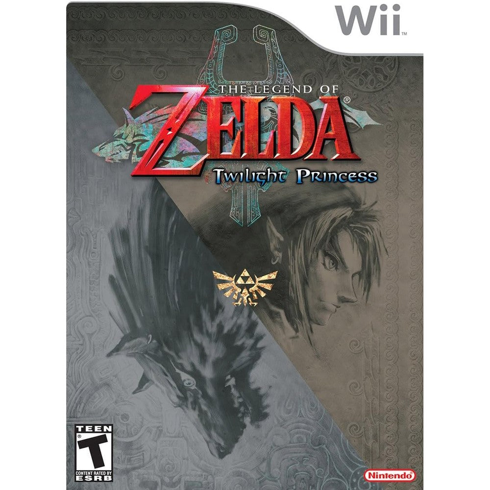 Nintendo The Legend of Zelda Twilight Princess Wii front cover art authentic video game disc