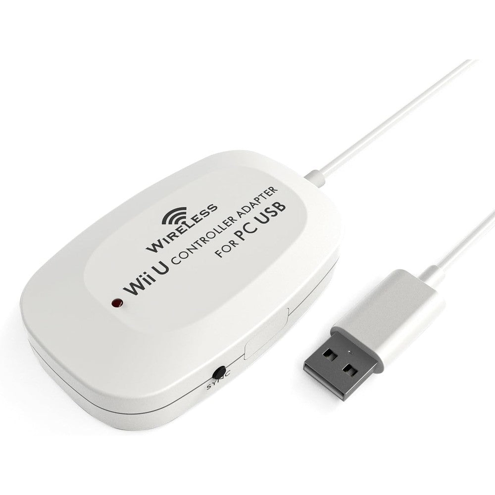 Mayflash wireless controller adapter front view white USB gaming dongle
