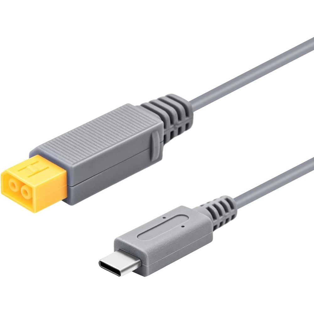 Wigearss Type C power charge cable for Wii U front view premium gaming cord