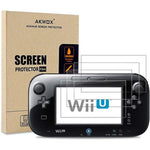 AKWOX screen protector for Nintendo Wii U Gamepad front view application packaging