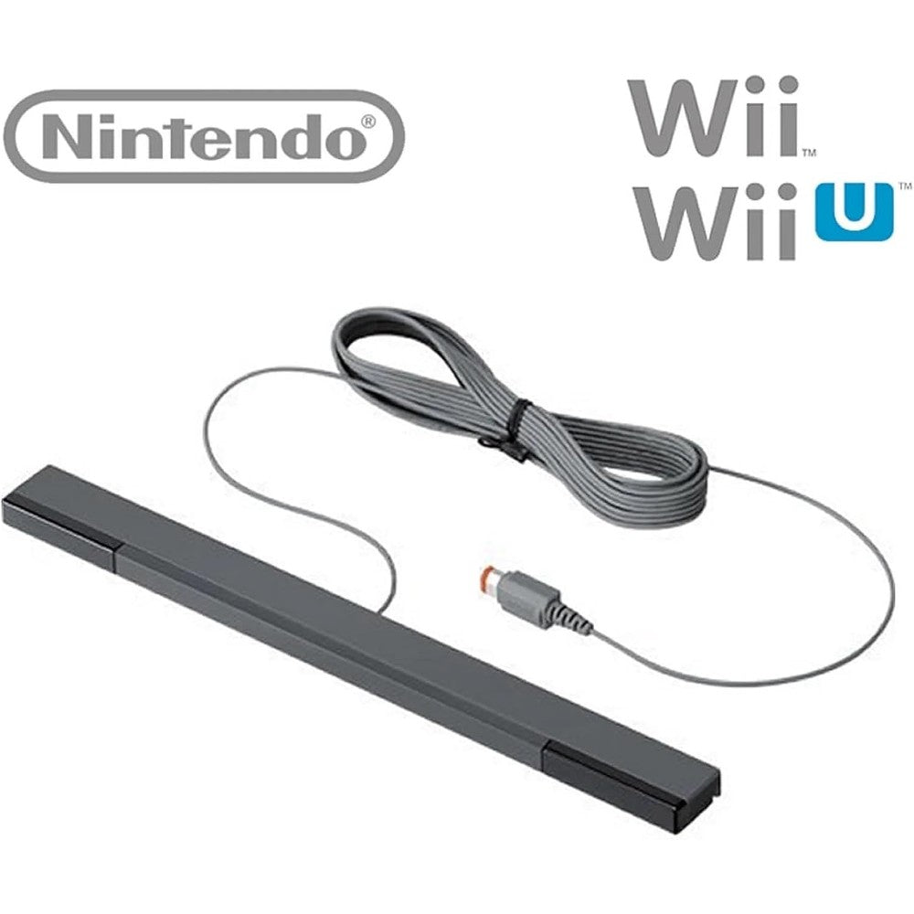 Nintendo Official Wii and Wii U Sensor Bar OEM genuine motion tracking receiver front view