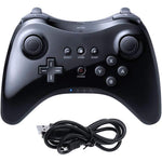 CuleedTec Black Classic Wireless Pro Controller front view showcasing dual analog sticks and ergonomic layout.
