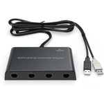 MAYFLASH Gamecube Controller Adapter front view showing four controller input ports