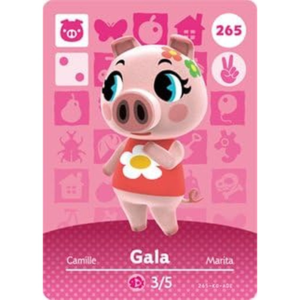 Nintendo Animal Crossing Happy Home Designer Amiibo Card Gala 265 front view collectible trading card