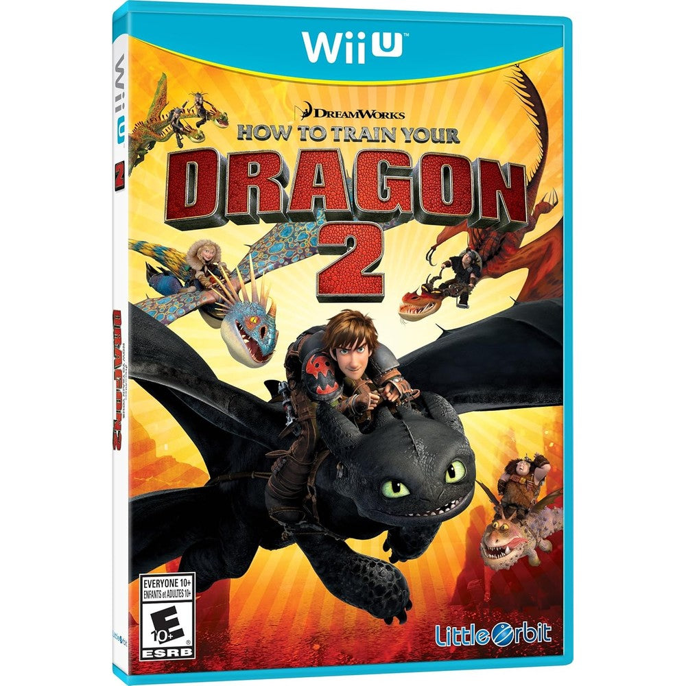 Solutions 2 Go Inc How to Train Your Dragon 2 Wii U game front cover showing Hiccup and Toothless