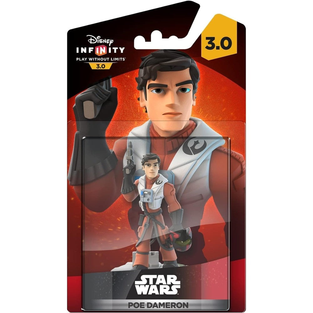 Disney Star Wars Poe Dameron Infinity 3.0 figure front view showcasing flight suit details.