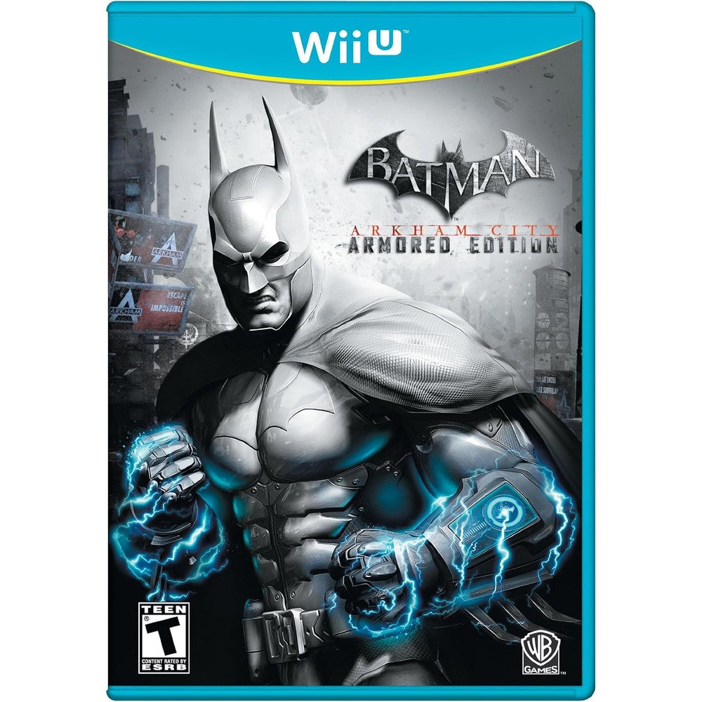 Warner Bros Batman Arkham City Armored Edition Nintendo Wii U front box art