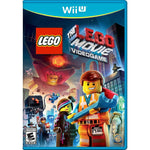 Warner Bros The LEGO Movie Videogame Nintendo Wii U retail packaging box front view depicting Emmet and characters.