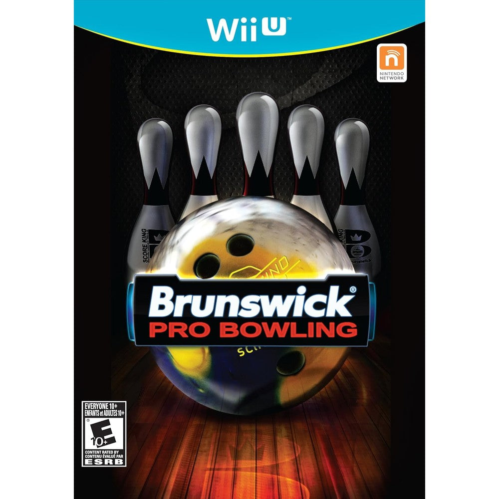 Alliance Digital Media Brunswick Pro Bowling Wii U video game retail box front view featuring official logo.