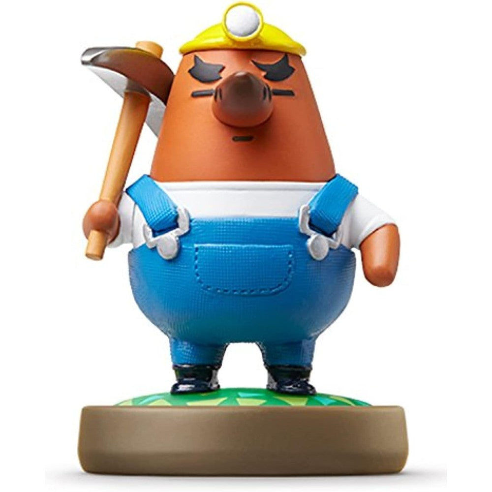 Nintendo amiibo Mr. Resetti Animal Crossing figure front view authentic collectible