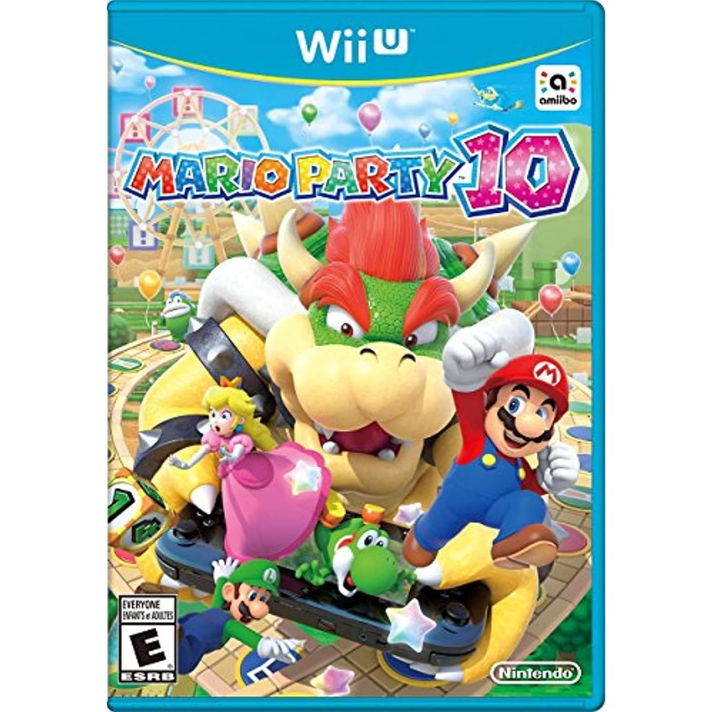 Nintendo Mario Party 10 Wii U video game front cover art imported edition