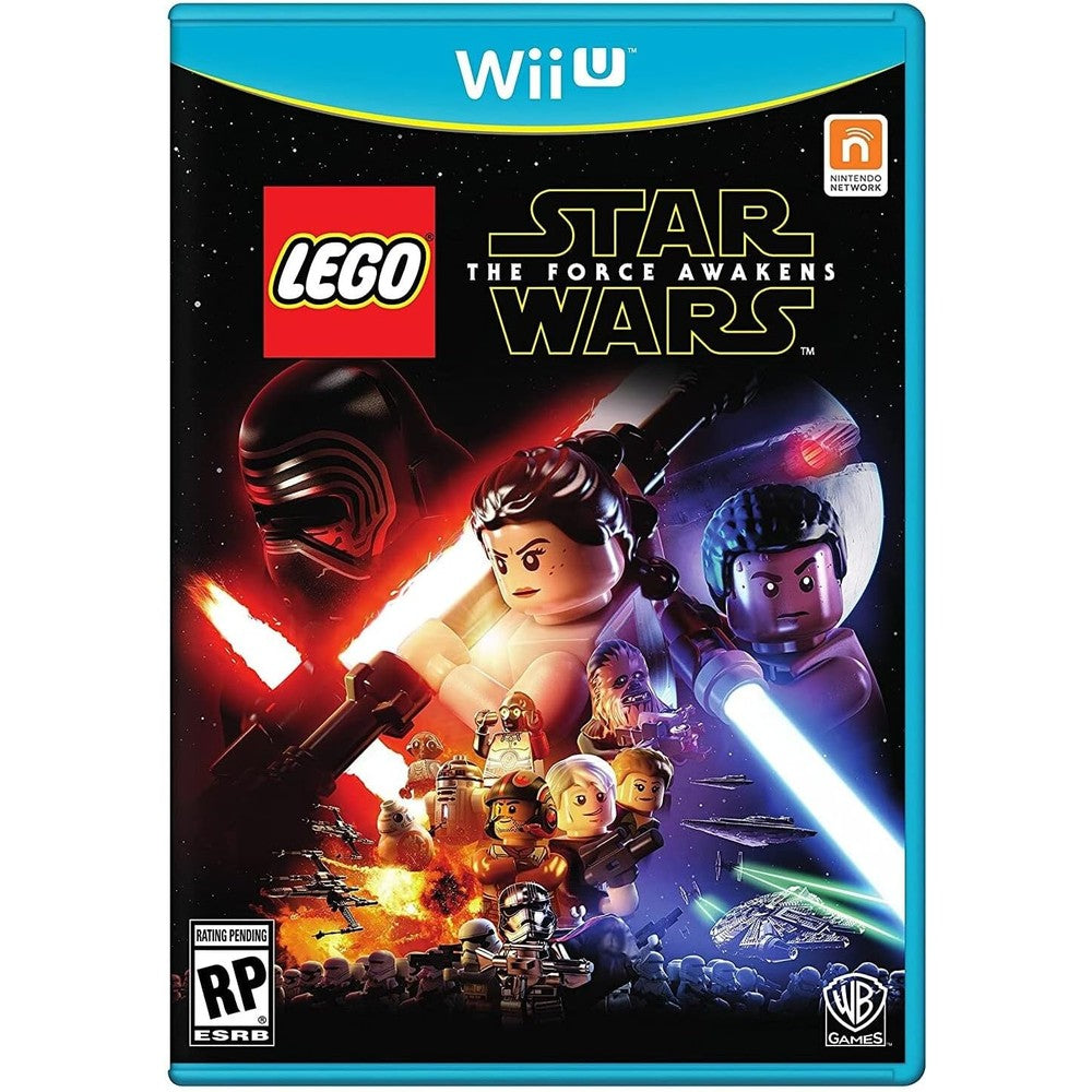 Warner Bros LEGO Star Wars The Force Awakens Wii U Standard Edition front cover art box view.