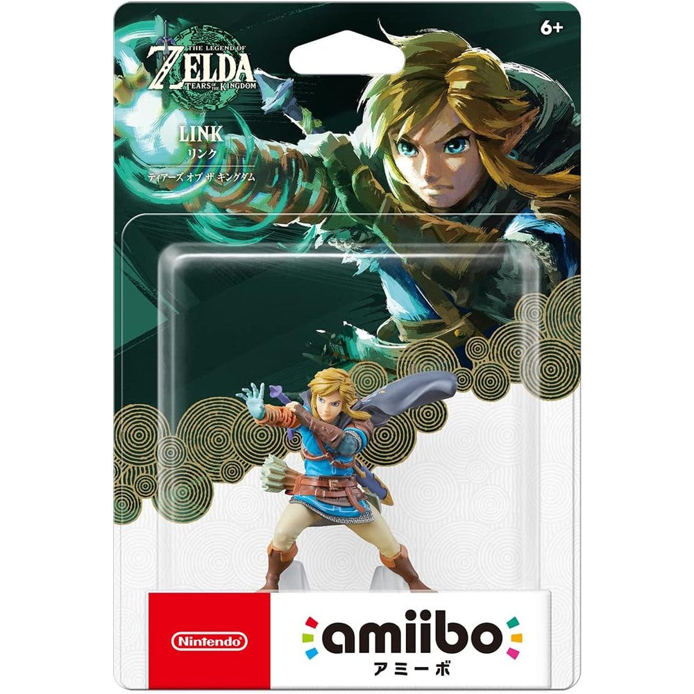 Nintendo Amiibo Link Tears of the Kingdom figure front view authentic gaming collectible