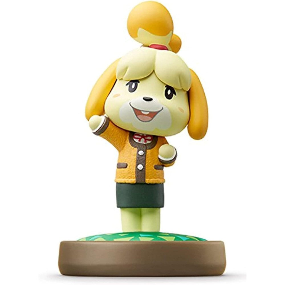 Nintendo Amiibo Animal Crossing Isabelle Winter Clothes front view interactive gaming figure