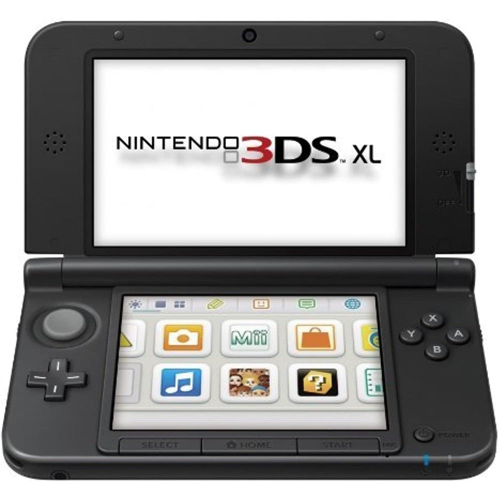 Nintendo 3DS XL Blue and Black handheld gaming console front view