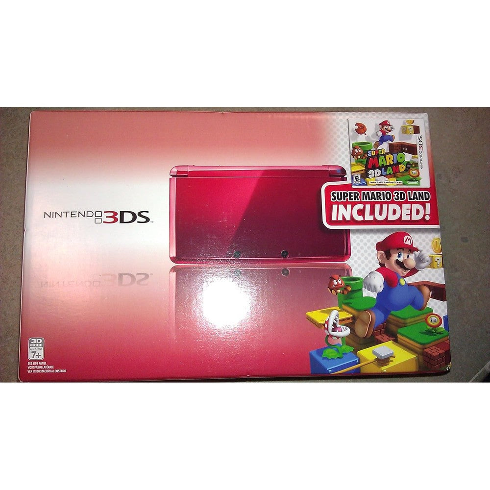 Nintendo 3DS Flame Red handheld console front view
