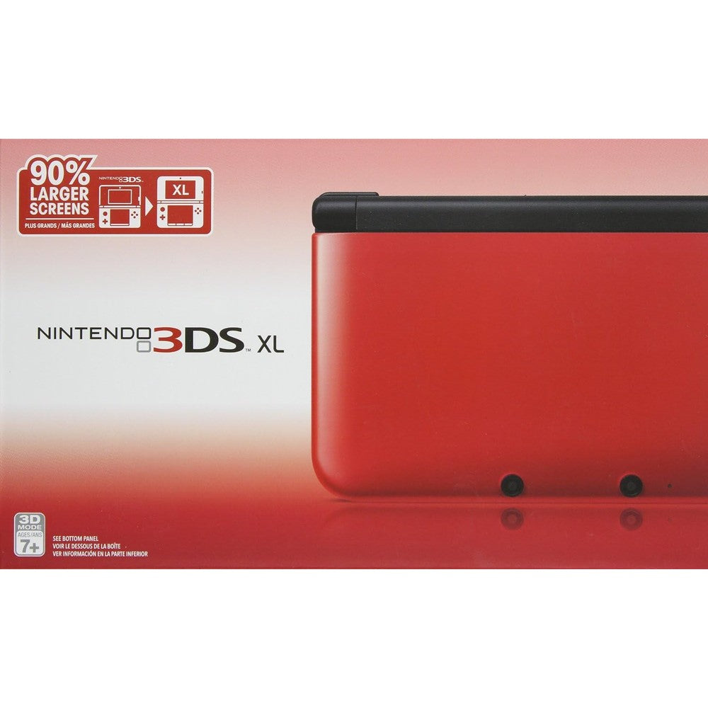 Nintendo 3DS XL Red and Black handheld console front view