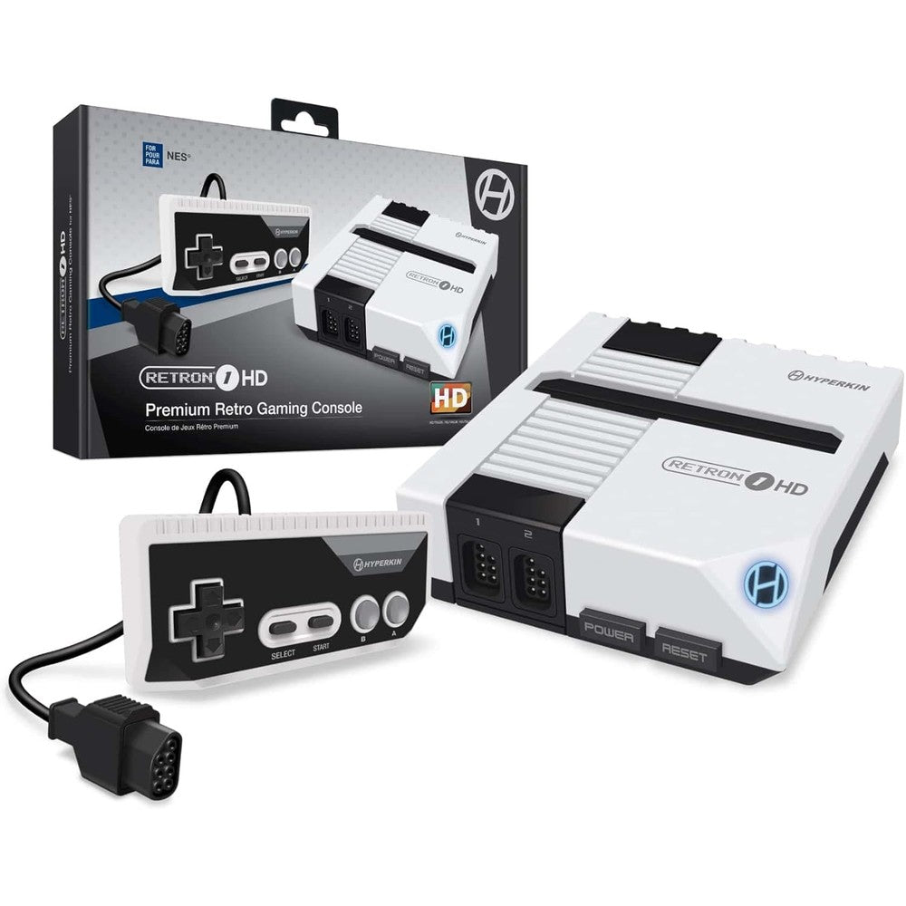 Hyperkin RetroN 1 HD Gaming Console front view in white