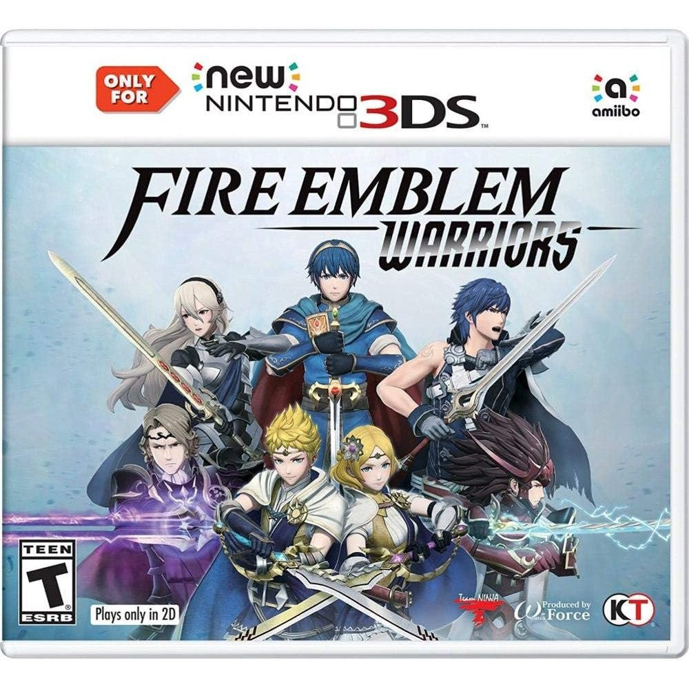 Nintendo Fire Emblem Warriors front cover view showing main characters Chrom and Marth holding swords