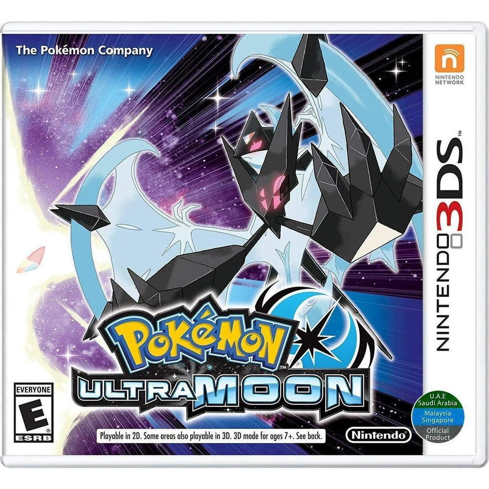 Nintendo Pokemon Ultra Moon Nintendo 3DS game cartridge retail box front view