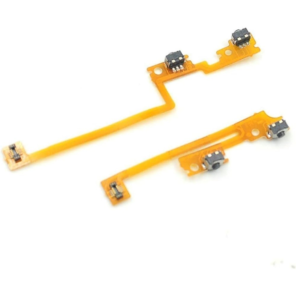 SZLG replacement shoulder trigger button flex cable front view showing left and right ribbon layout for console repair.