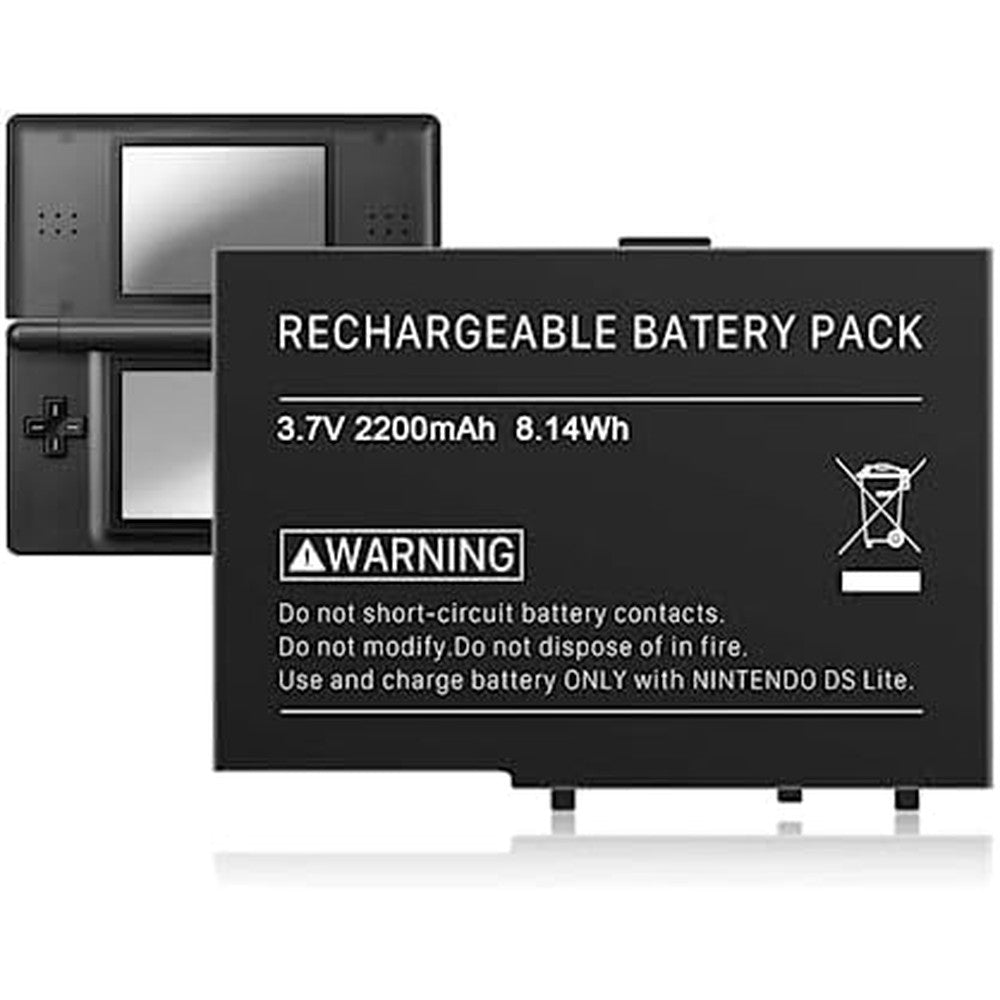 HamnaKhu 2200mAh Nintendo DS Lite battery front view