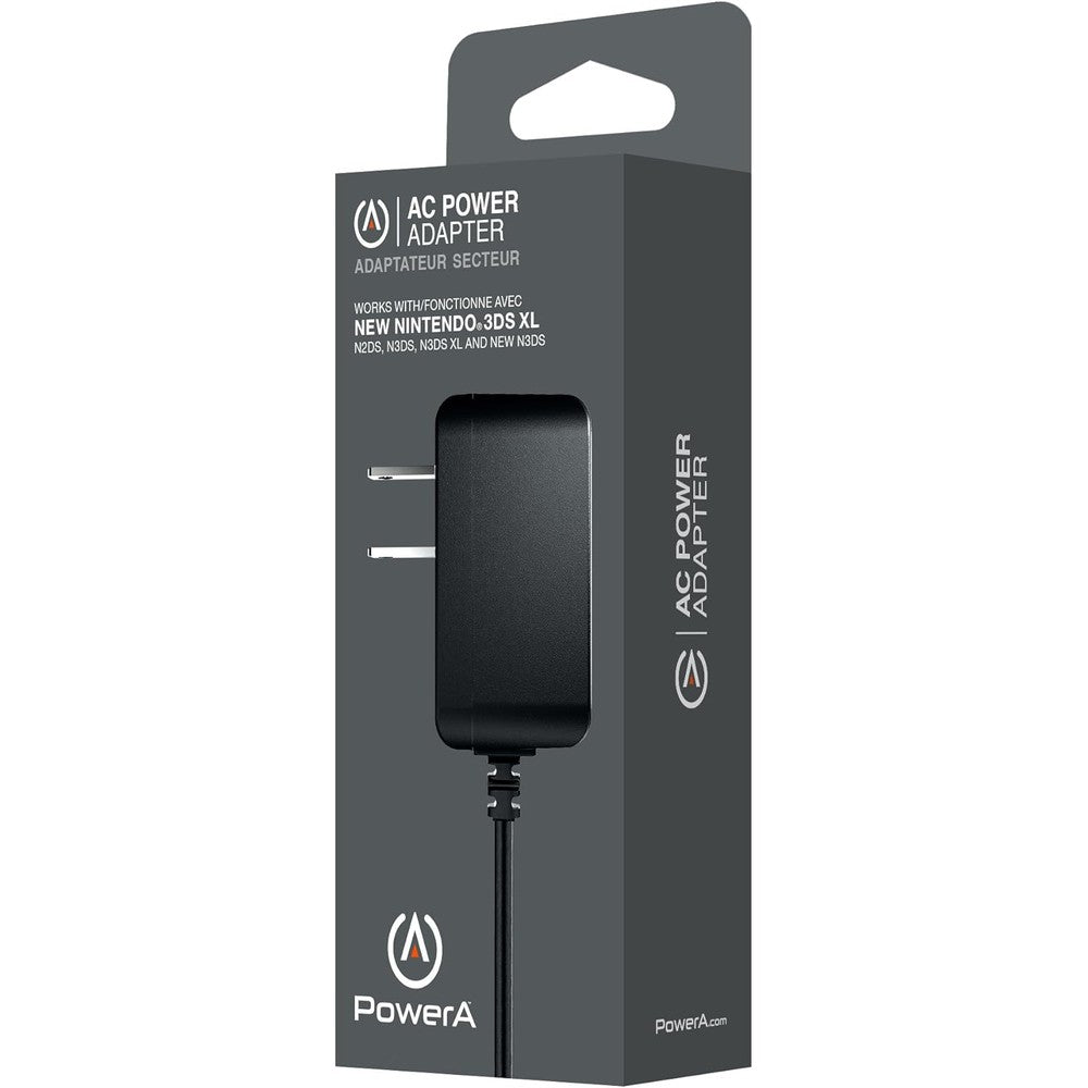 PowerA AC power adapter for Nintendo 3DS front view gaming accessory