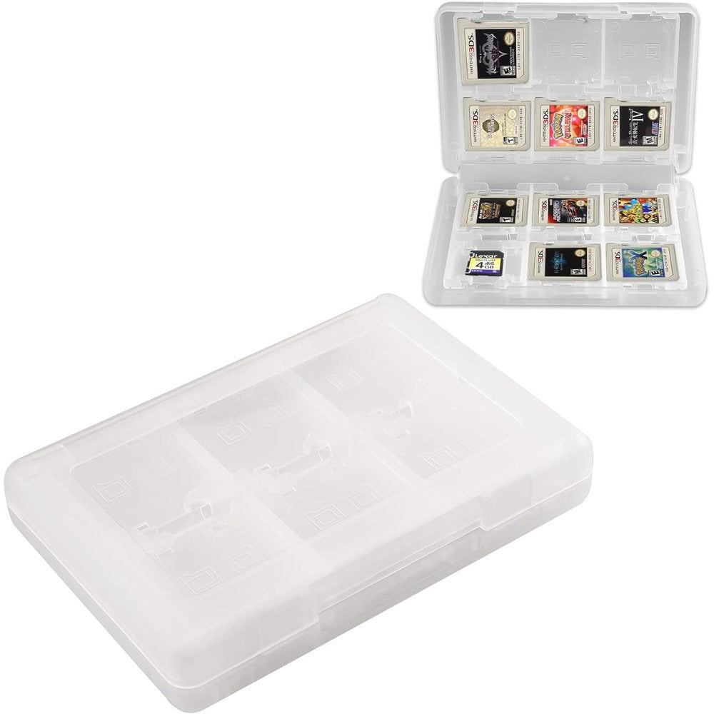 Xahpower 3DS game holder card case front view in white finish