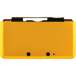 OSTENT Anti Shock Hard Aluminum Case for Nintendo 3DS front view displaying sleek gold metallic shell gaming accessory.